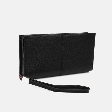 Women's wallet with lightning, black color