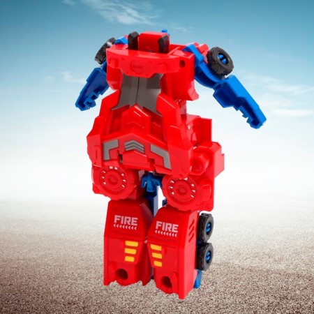 Set of robots "fireman", transformed-9