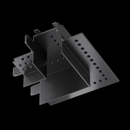 Corner Connector for the built-in track system Technical TRA084CL-12B, 7.8x7.8x3.45 cm, black color is black-5