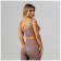 Sports top on wide straps, size m, beige color