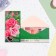 Money envelope "Happy Birthday!" Pink roses, 8.3x16.7 cm