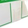 Information stand “Consumer Corpourine” 3 pockets (2 flat A4, 1 volumetric A5), green color