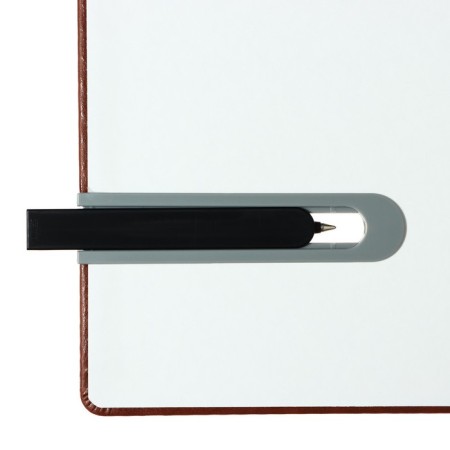 The diary is low, PVC cover, A5 format, 140 sheets in a cage, elastic band, with a handle, mix-5