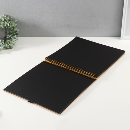 Photo album 30 black sheets "Memories" 31x32.5x3 cm-3