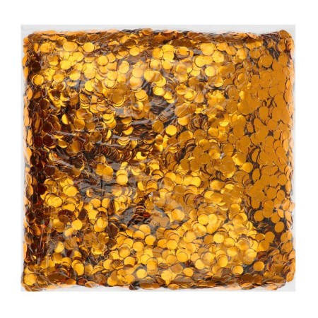 Filler for the ball "Confetti Circle", 1 cm, foil, gold color, 500 g-1