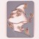 Decoration for the cake "Girl with flowers", color gold