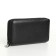 Male purse-clate on a zipper, black color