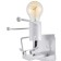 Sconces "man" E27 40W white 14x14x17 cm
