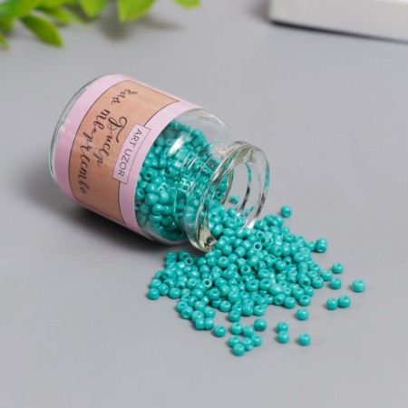 12/0 round beads in the bottle "Jade green" 20 g-1