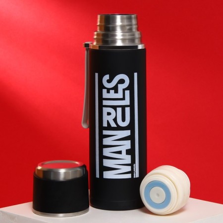 Thermos Man Rules, 500 ml, heat conservation 8-10 hours-3