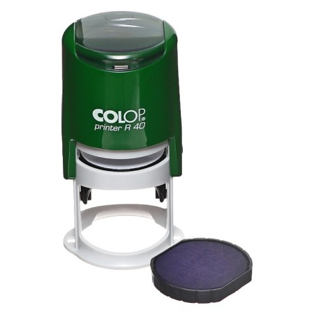 Equipment for round printing automatic Colop Printer R40, diameter 41.5 mm, with a lid, paprika case-5