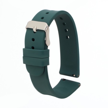 Smart hours strap, 20 mm, silicone, green