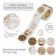 Stick Paper "Flower Wreaths. Thank you" d = 2.5 cm 252 pcs in the roll