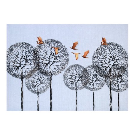 Picture on the canvas "Golden Birds" 50*70 cm
