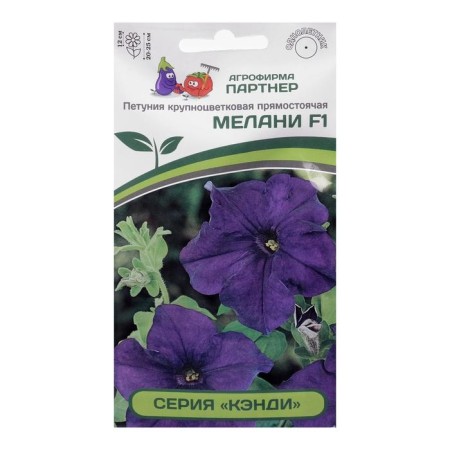 Flowers of Petunia "Melanie", F1, erect, blue, 5 pcs