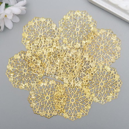 Decorative element "pattern", color gold d-3.5-2