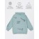 Children's Hoods with a hood Slang, height 128 cm, mint color