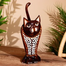 Сувенир "Кошка" албезия 14х10х42 см