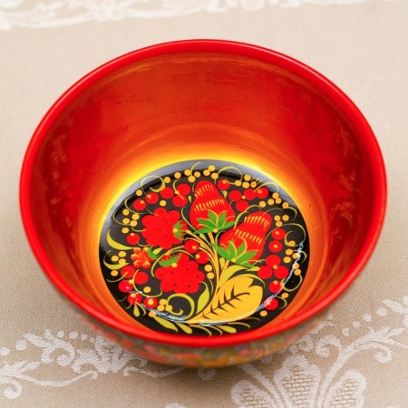 Saladnik "Berry", 16 × 16 × 9 cm, Khokhloma-6