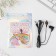Vacuum headphones in the BE Happy package, 10 x 15 cm