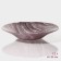 Glass salad "Drachna", d = 33 cm, burgundy color