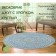 Eco -river jute round, size 60x60 cm, blue color