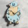 Watching clock, series: children's, "lamb", discrete move, d-23.5 cm