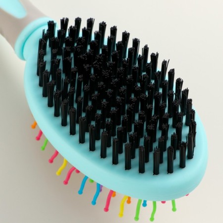 Bilateral brush - comb with wavy teeth, middle, 6 x 19 cm, mint-3