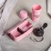 Set 2 items: lunch box, bottle, table device, color mix