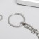 Chain d/keys with a carbine on a ring, silver 30 cm