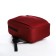 Youth backpack made of textiles, external pocket, red color