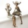 Souvenir Polystone "Children - Mischief" under bronze set 2 pcs 14.5x16x32 9x18x33 cm