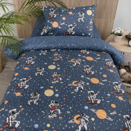 Bed linen 1.5 joint venture "Astronauts", size 145x215 cm, 143x215 cm, 50x70 cm-1
