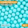 Confectionery sprinkling balls 7 mm, blue matte, 50 g