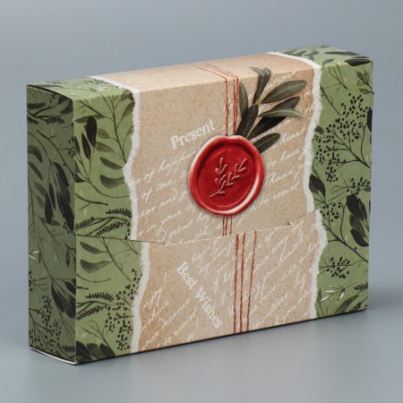 Box a gift folding envelope, packaging, "eco", 22 x 16 x 5 cm-3