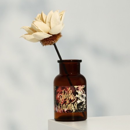Vase for flowers glass "Love and Happiness", 125 ml.-1