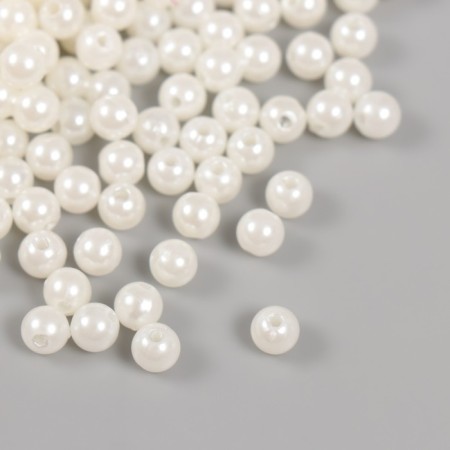 Set of beads "Pearls" D 6 mm, 250 grams, milk-1