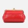 Cosmetic bag, 3 departments, outer pocket, red color