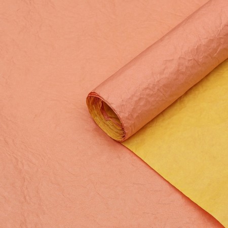 Packaging paper "Ecolux two-color", mix orange-yellow pastel, 0.67 x 5 m-4
