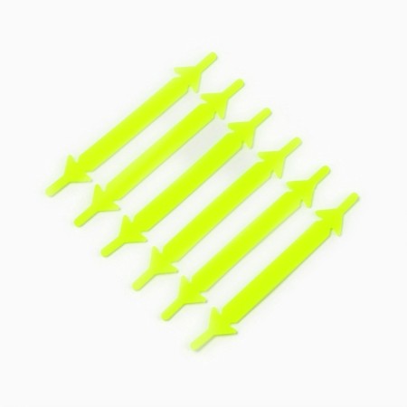 Silicone laces, set 6 pcs, color rainbow-13
