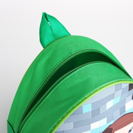 Baby backpack for the boy "Pixel World", 23x20.5 cm cm, lightning department, red color-4