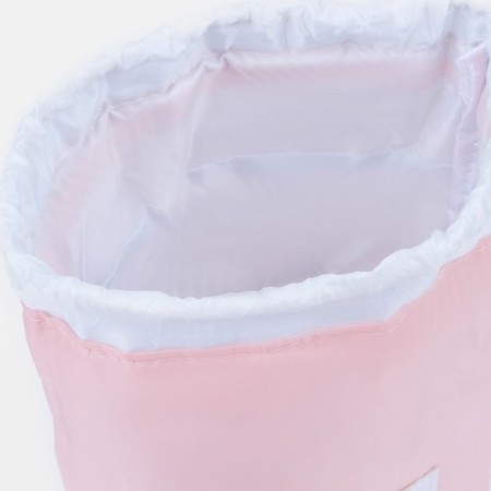 Cosmetic bag on a lace, with a wallet, pink color-4