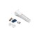 Plastic bracket, 16-18 cm, white color