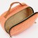 Cosmetic bag with a zipper, with a lining, peach color