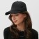 Baseball cap with minaku grid, black color, size 56-58