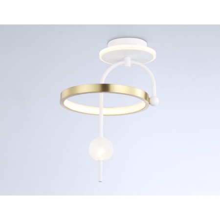 LED ceiling LED Ambrella Light, Linetech, FL66422, LED, 15 W, 1125LUM, 3000-6400K, white, gold-3