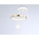 LED ceiling LED Ambrella Light, Linetech, FL66422, LED, 15 W, 1125LUM, 3000-6400K, white, gold