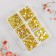 Decor for creativity Glass "Rhinest. Yellow" d = 2-4.8 mm nr 1188 pcs 6x8x1.5 cm