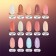 Camouflage base for nails, 3 phase, 8ml, LED/UV, Blue color (032)