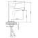 BOOU B8246-1LJ shell mixer, pour 125 mm, single-leaf, brass, chrome